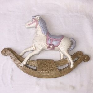 HOMCO vintage rocking horse wall pla…